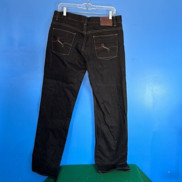 LRG Men’s Black Denim Boot Cut Jeans Size 36 – Casual Streetwear Style - Picture 2 of 6